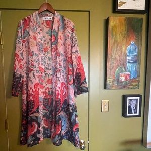 Inka Bell Sleeve Kimono Style Robe